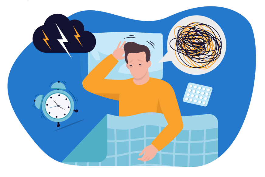 Slaapproblemen door stress